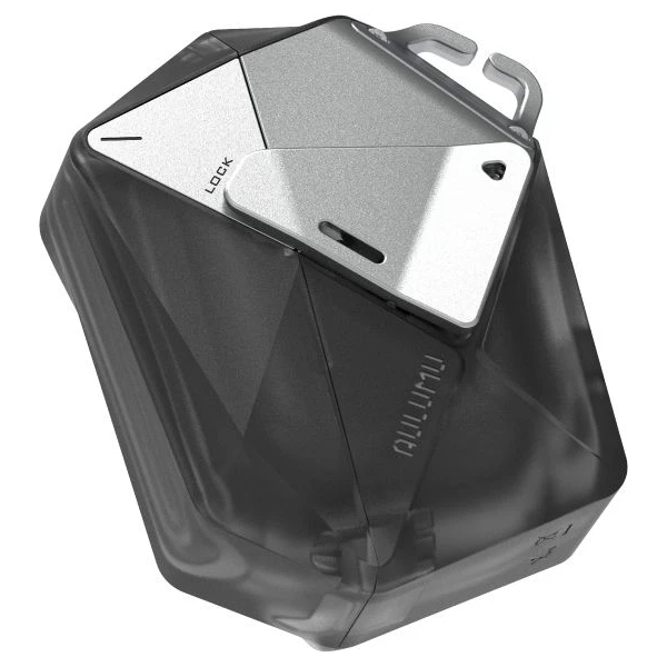 Aulumu A39 Geometric Case puzdro AirPods Pro 3 Priehľadná sivá - Puzdra - Obrázok 00166f9b7acc48e48d31a83054e65ae4