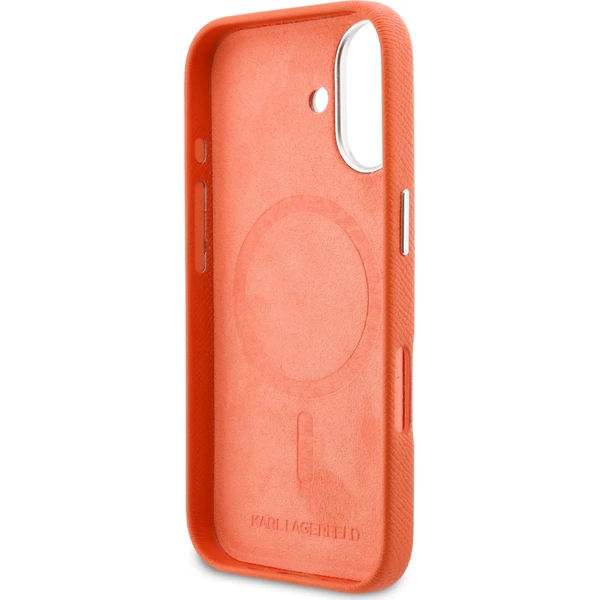 Karl Lagerfeld PU Karl a Choupette Heads Pins MagSafe kryt iPhone 17 oranžový - Puzdra - Obrázok 001c538c786344d995aa9b015246bae1