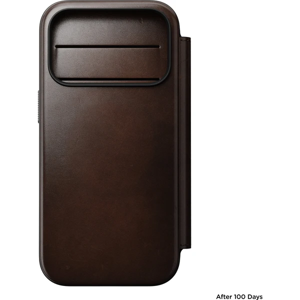 Nomad Modern Leather Folio (Horween) MagSafe kožené puzdro iPhone 18 Pro Rustic Brown - Puzdra - Obrázok 0042e6f8d84243e08d3f1f725737329b
