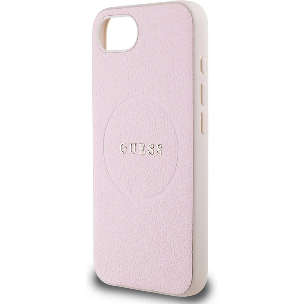 Guess PU Grained Classic Logo MagSafe kryt iPhone 17e/16e ružový - Puzdra - Obrázok 00774f139d7749ea9a618e07566e5d05