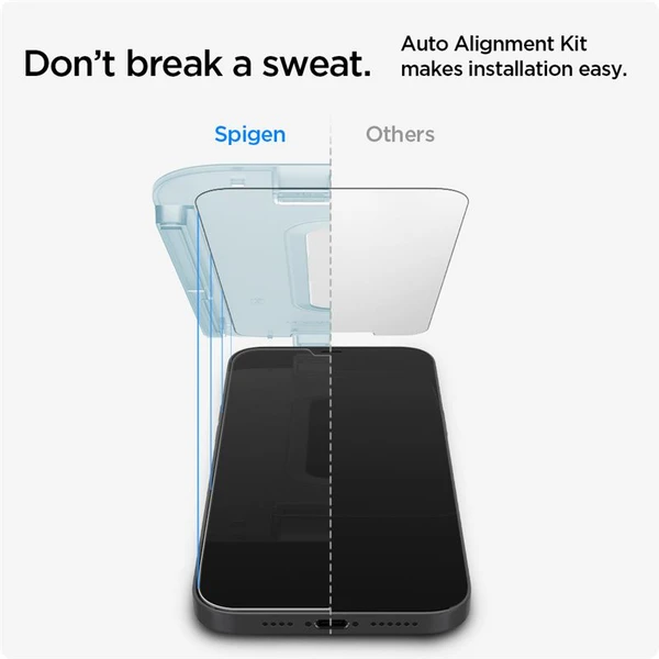 Spigen Glas tR EZ Fit tvrdené sklo iPhone 12 mini 2 ks číre - Ochranné fólie a sklo - Obrázok 00B3200401