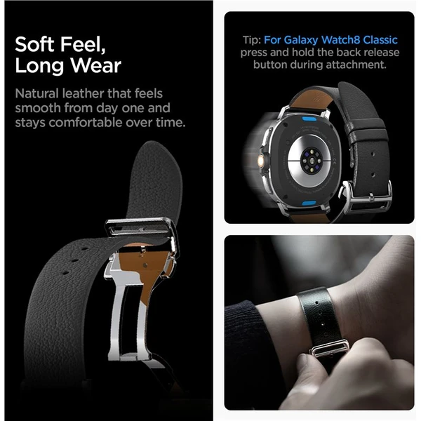 Spigen Enzo Band remienok Samsung Galaxy Watch8 46/44/40mm čierny - Remienky - Obrázok 00b192fc2cf741d8b942aadf6edd9d60