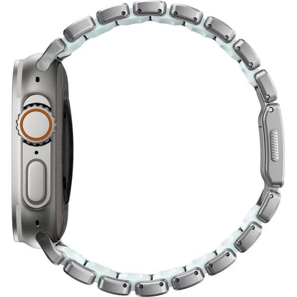 Náramok Nomad Stratos Band FKM Apple Watch 45/46/49mm Natural Titanium/Icy Blue - Remienky - Obrázok 00bc2f856fa949bd81b8237ecc7a4f10