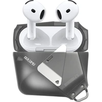 Aulumu A29 Geometrické puzdro AirPods 4 Translucent Gray - Puzdra