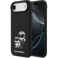 Karl Lagerfeld Liquid Silicone K&CH Sketch MagSafe kryt iPhone Air čierny - Puzdra