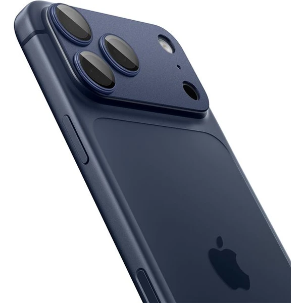 Spigen Glass TR EZ Fit Optik Pro XL sklo na fotoaparát iPhone 17 Pro tmavo modré - Ochranné fólie a sklo - Obrázok 00f4a242437844ee87d04cecf9e5848a