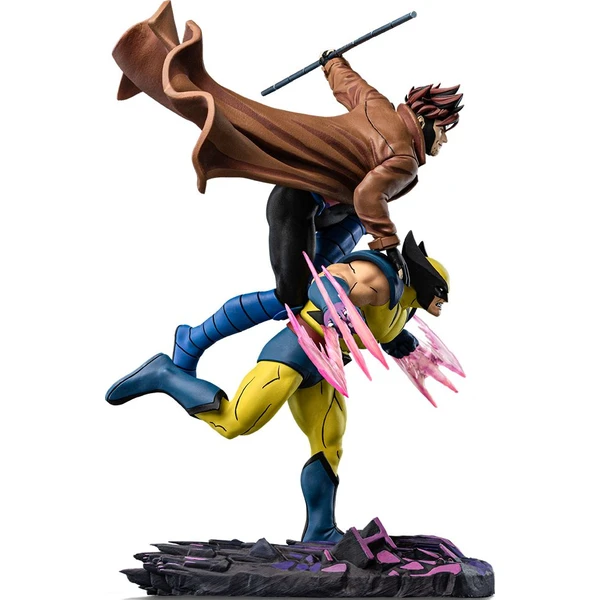 Soška Iron Studios Deluxe Art Scale 1/10 X-Men '97 - Gambit & Wolverine 29 cm - Sochy a sošky - Obrázok 010R000K01