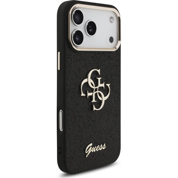 Guess PU Fixed Glitter 4G Metal Frame kryt iPhone 17 Pro Max čierny - Puzdra - Obrázok 011bf038f33c4e36894ff107582f48e5