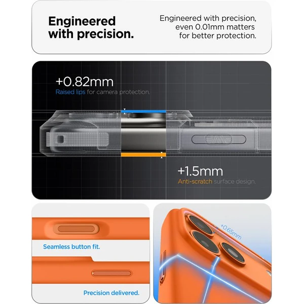 Spigen Silicone Fit MagSafe kryt iPhone 17 Pro Max kozmická oranžová - Puzdra - Obrázok 0143b88544f7467485ef57b78bf447f2