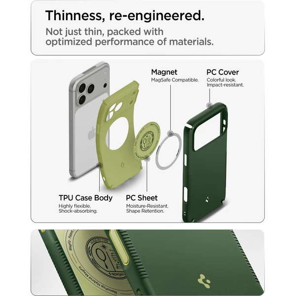 Spigen Nano Pop Hybrid MagSafe kryt iPhone 18 Pro/17 Pro avo green - Puzdra - Obrázok 01593a42779849e5b36baa6e691c9c55