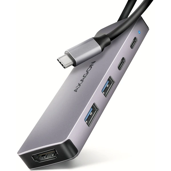 AXAGON HMC-5H60 5v1 USB-C húb - Dokovacie stanice - Hlavný obrázok