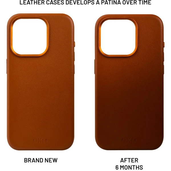 FIXED MagLeather kožený kryt s MagSafe Samsung Galaxy S24+ hnedý - Puzdra - Obrázok 0171000K01