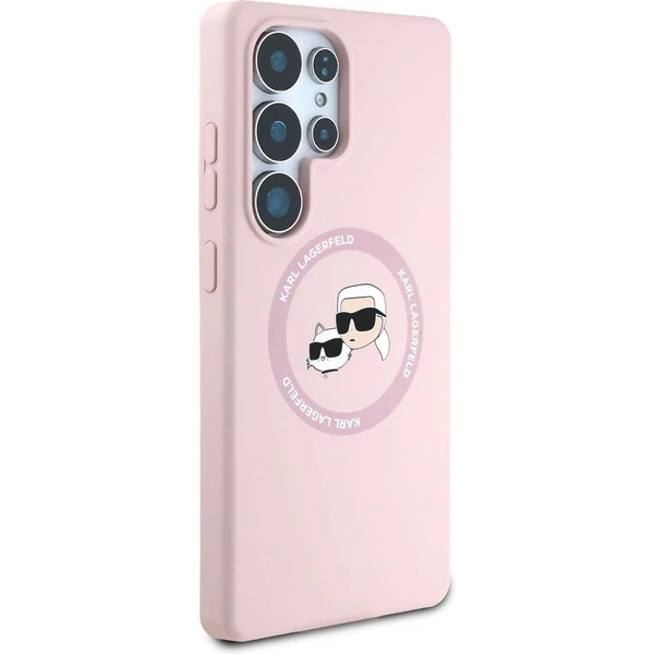 Karl Lagerfeld Liquid Silicone K&CH Heads MagSafe kryt Samsung Galaxy S25 Ultra ružový - Puzdra - Obrázok 017f1d68476440d5bc47a7ebe9ef2e89