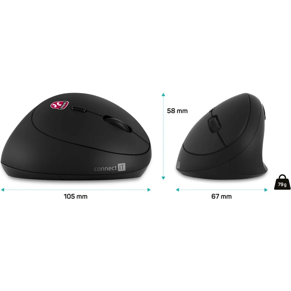 CONNECT IT FOR HEALTH LADIES ergonomická vertikálna bezdrôtová - Myši - Obrázok 01O1000K01