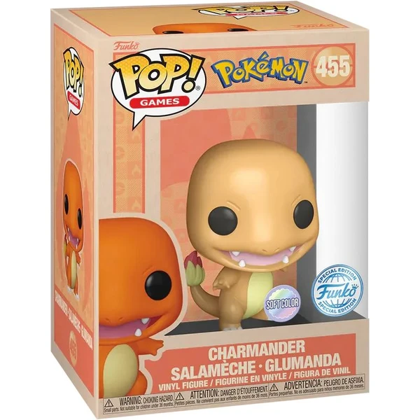 Funko POP! #455 Games: Pokémon - Charmander (Soft Color) - Funko POP! - Obrázok 01OG000J01