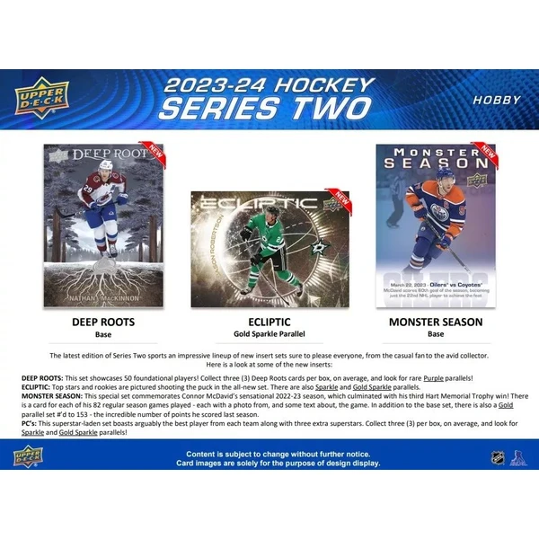 Hokejové karty 2023-24 Upper Deck Series 2 Hockey Blaster Box - Hokejové karty - Obrázok 01U4000N01