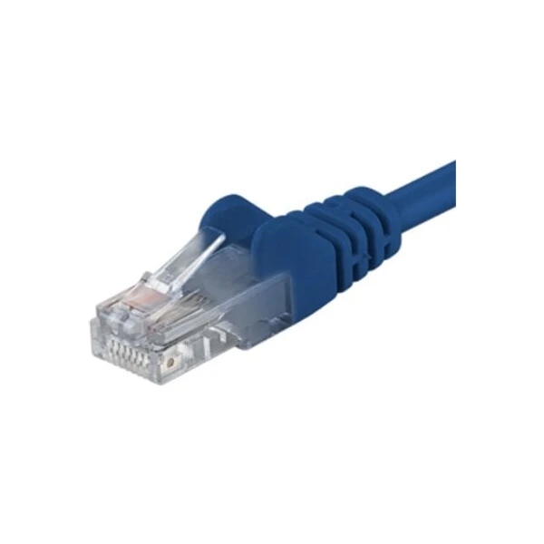 PremiumCord RJ45/RJ45 Cat5e UTP patch kábel 5m modrý - Káble a redukcie - Hlavný obrázok