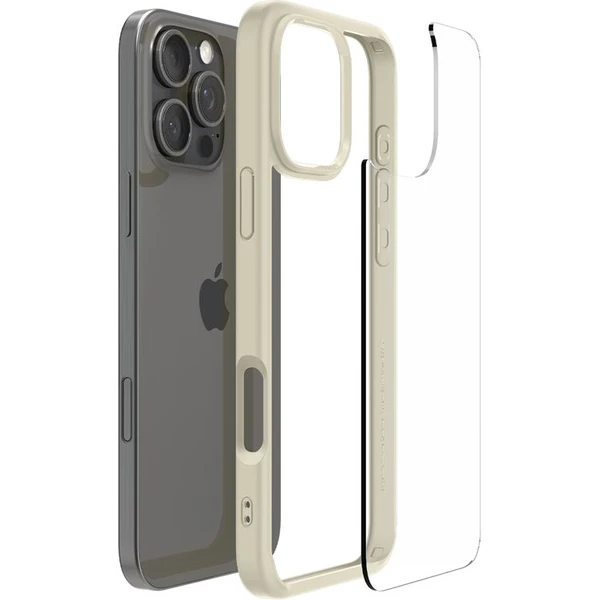 Spigen Crystal Hybrid kryt iPhone 16 Pro Max mute beige - Puzdra - Obrázok 01bc9870b3984f4dbd8976043655336e