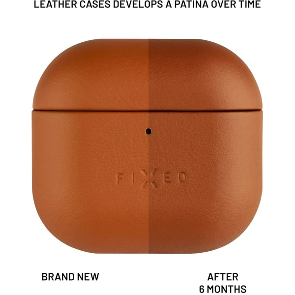 FIXED PodsLeather kožené púzdro pre Apple AirPods 4 hnedé - Puzdra - Obrázok 01c4f127f8a04526b0dd445272f4cc2c