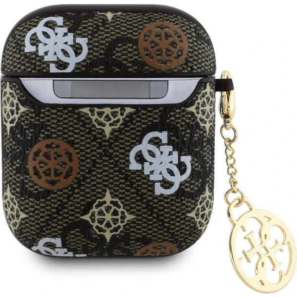 Guess PU 4G Peony Charm púzdro pre AirPods 1/2 hnedé - Puzdra - Obrázok 01e0d17d64204c2e89bae69c2c25e077
