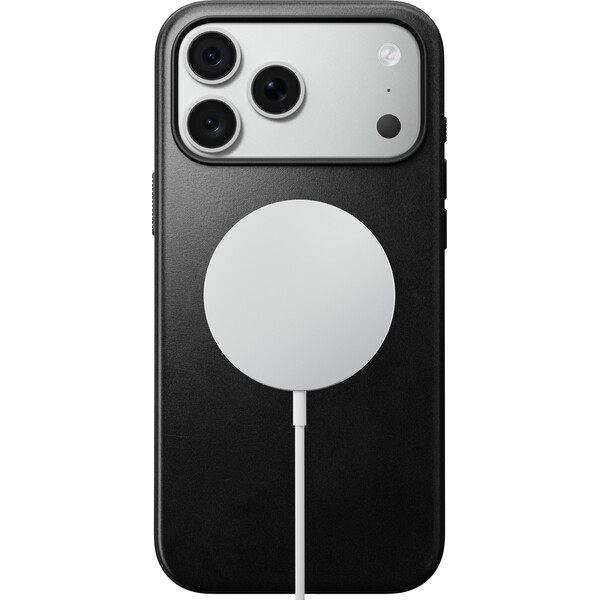 Nomad Modern Leather (Horween) MagSafe kožený kryt iPhone 17 Pro Max/18 Pro Max Black - Puzdra - Obrázok 01ebc5b4c6ad4a3bb7c48cf88cf02781