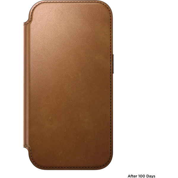 Nomad Modern Leather Folio MagSafe kožené puzdro iPhone 18 Pro English Tan - Puzdra - Obrázok 01ed57bead7244c9b463abc4d0e74ee2