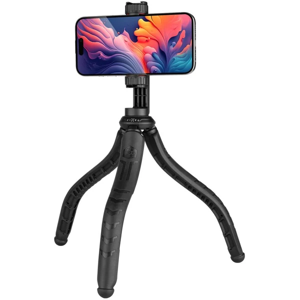 FIXED Creator flexibilný statív s 1/4" držiakom na telefón, čierny - Držiaky - Hlavný obrázok