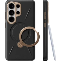 Torras Ostand Q3 VegSkin MagSafe kryt Samsung Galaxy S26 Ultra obsidian black - Puzdra