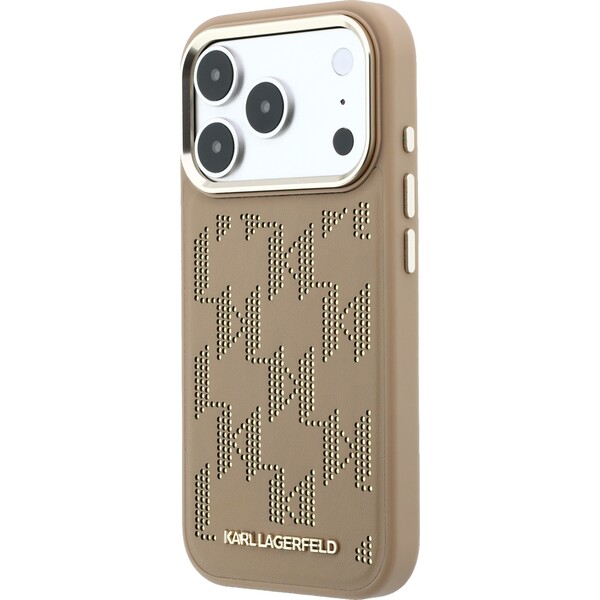 Karl Lagerfeld PU Perforated Monogram MagSafe Zadný Kryt pre iPhone 17 Pro Max Beige - Puzdra - Obrázok 020a5721ace541668e5e679f87cf6c96