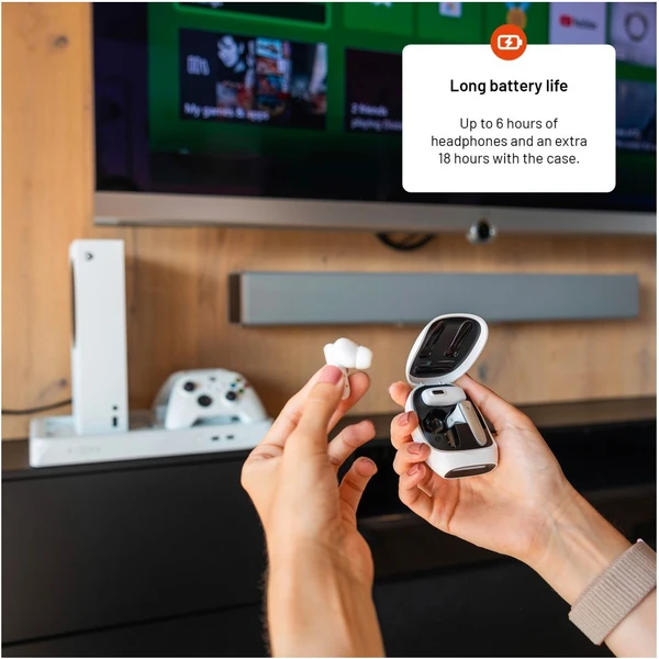 FIXED Game Pods TWS herné slúchadlá (kompatibilné s PS5/PS4/Nintendo Switch 1) biela - Slúchadlá - Obrázok 020a79903a1d425cb6260baac2b02c83