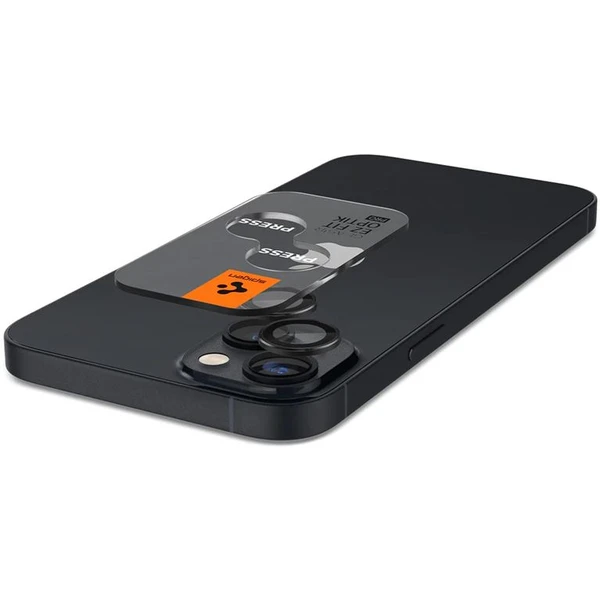 Spigen Glass tR EZ Fit Optik Pro 2 Pack tvrdené sklo na fotoaparát iPhone 15/15 Plus/14/14 Plus čern - Ochranné fólie a sklo - Obrázok 0219000601