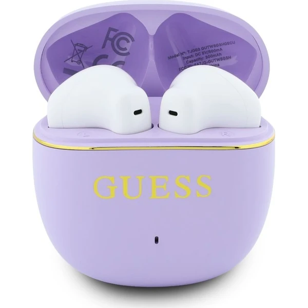 Guess Gold Line Glossy Classic Logo TWS Bezdrôtové Slúchadlá Purple - Slúchadlá - Obrázok 021b9353097d4bb29ee242ce387bca3b