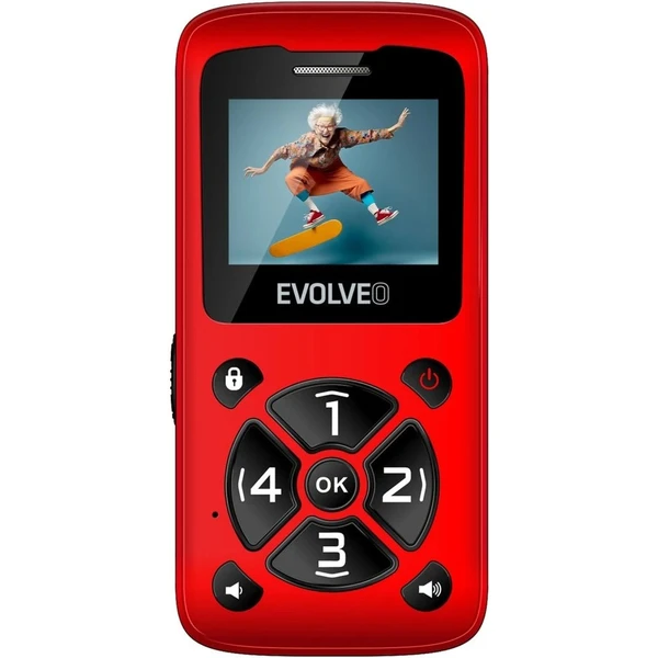 EVOLVEO EasyPhone ID mobilný telefón pre seniorov červený - Mobilné telefóny - Obrázok 023F000P01