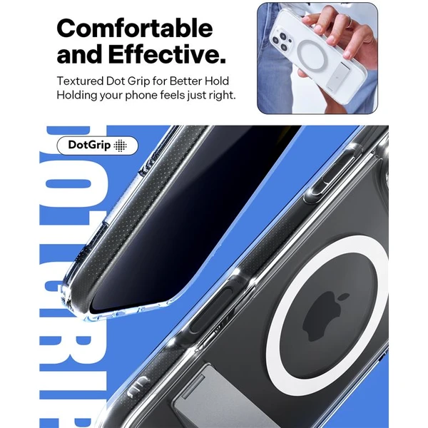 Spigen Caseology Capella MagSafe Kickstand kryt iPhone 16 Pro Max clear white silver - Puzdra - Obrázok 023e05032391418c9b33b4cc3b226e54