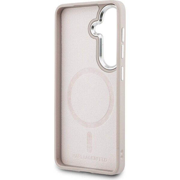 Karl Lagerfeld PU RSG Logo Magnetický kryt Samsung Galaxy S26 ružový - Puzdra - Obrázok 024578a2675842ac9502e2972fa6cece