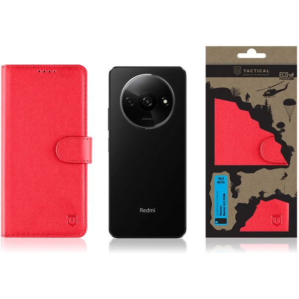 Tactical Field Notes puzdro Xiaomi Redmi A3 (2024) červené - Puzdra - Obrázok 024f84d336db4a96a6a3dbe2ff6ec4ec