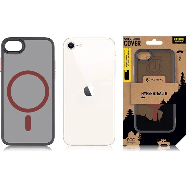 Tactical MagForce Hyperstealth 2.0 kryt iPhone 7/8/SE (20/22) Black/Red - Puzdra - Obrázok 0255000P01