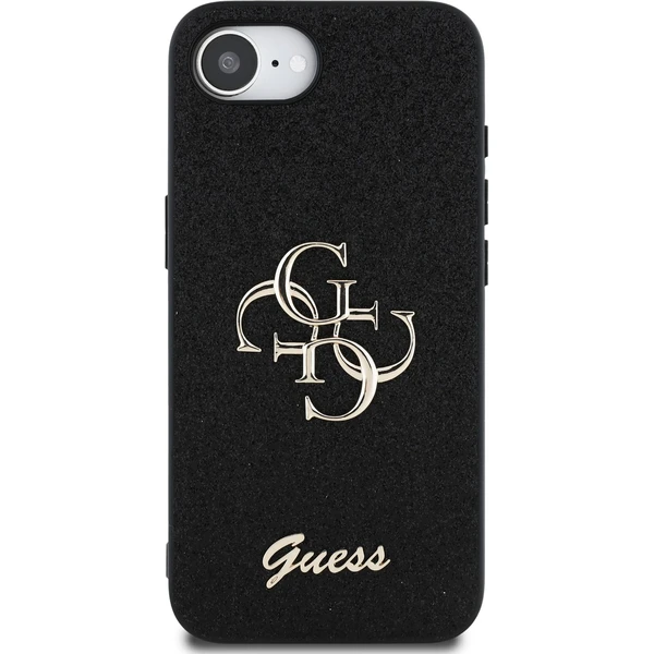 Guess PU Fixed Glitter 4G Metal Logo kryt iPhone 17e/16e čierny - Puzdra - Obrázok 028315149cbf4f04b2ddca4b0edf1eb2