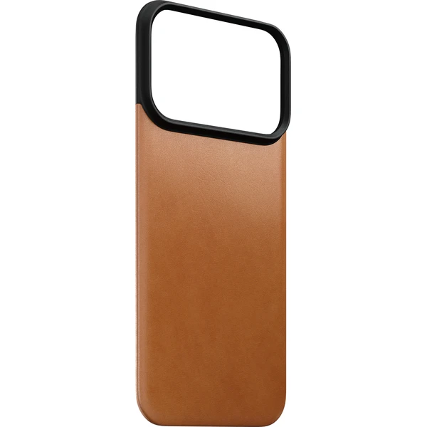 Nomad Magnetic Leather Back (Horween) MagSafe kožený kryt iPhone 17 Pro/18 Pro Saddle - Puzdra - Obrázok 028e6aa401b34d10b7951836dd6696f0