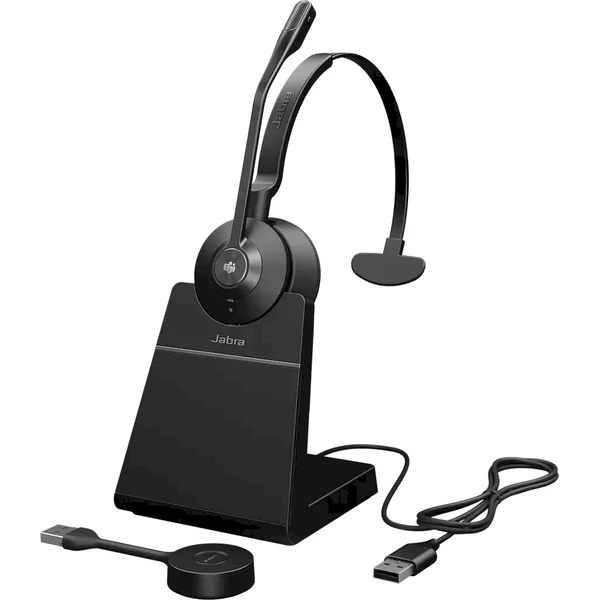 Jabra Engage 55 SE USB-A MS Mono bezdrôtové slúchadlá so stojanom čierna - Slúchadlá - Obrázok 02IM000K01
