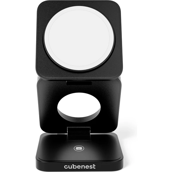 Cubenest S312 Pro 3v1 MagSafe bezdrôtová nabíjačka čierna - Nabíjačky - Obrázok 02J6000601