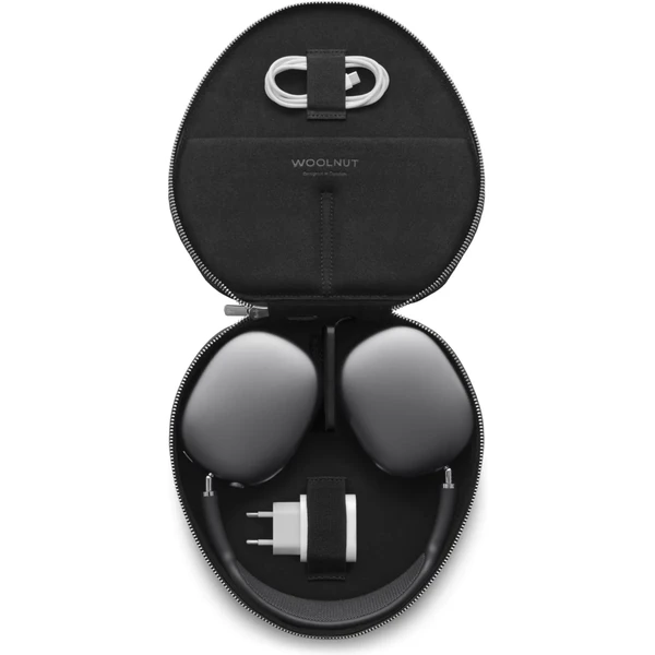 Woolnut Leather kožené puzdro pre AirPods Max čierne - Puzdra - Obrázok 02KR100501