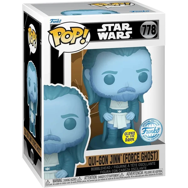 Funko POP! #778 Star Wars: SW: Obi-Wan Kenobi - Qui-Gon Ghost (GITD) - Funko POP! - Obrázok 02OG000J01