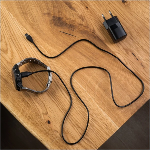 FIXED nabíjací USB-C kábel pre Garmin Fenix ??5/6/7/7X, Epix, Venu 2/3, Vívoactive 3/4/5, čierny - Káble - Obrázok 02W5000L01