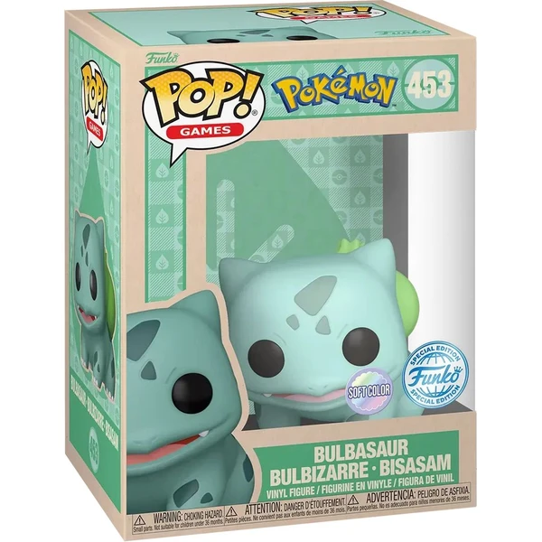 Funko POP! #453 Games: Pokémon - Bulbasaur (Pastel) (Special) - Funko POP! - Obrázok 02YB000K01