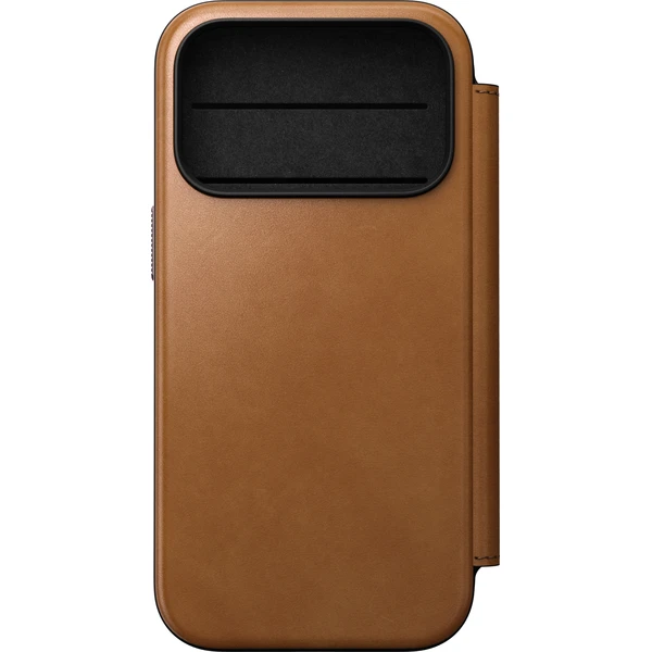 Nomad Modern Leather Folio MagSafe kožené puzdro iPhone 17 Pro/18 Pro English Tan - Puzdra - Obrázok 02ac812599be4e89ac049ef19e058368
