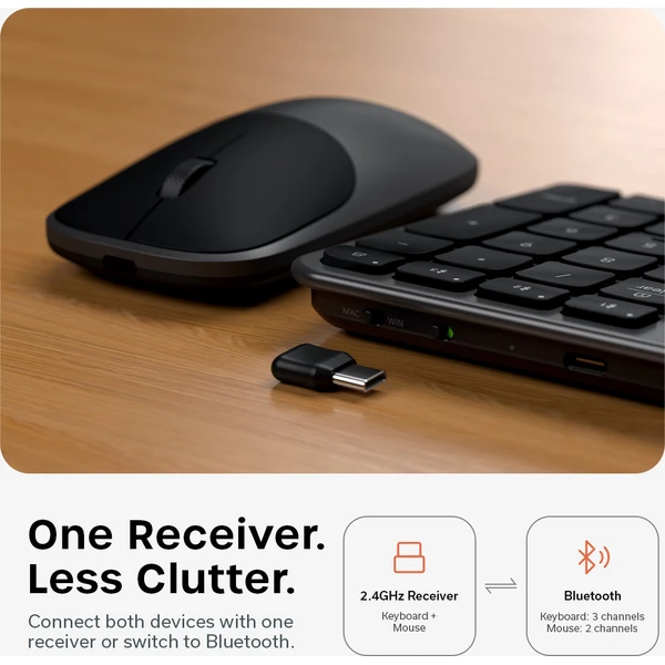 Satechi Slim CEX3 Wireless Combo ((Keyboard and Mouse) - US English - Space Black - Klávesnicové sety - Obrázok 02e367e6ec134c32aa7988715321dd55