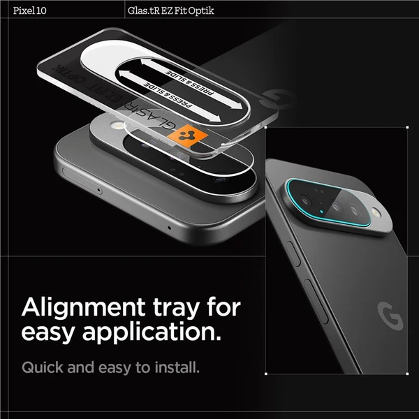 Spigen Glass tR EZ Fit Optik 2 Pack tvrdené sklo na fotoapará Google Pixel 10 číre - Ochranné fólie a sklo - Obrázok 02edb946216b43ee96047de78a054d37