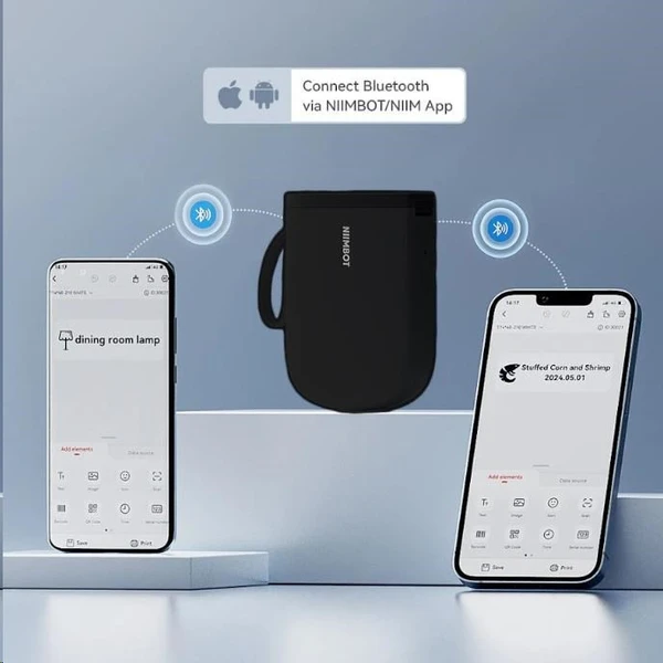 Niimbot tlačiareň štítkov D11-H Smart čierna + rolka štítkov 160 ks - Štítkovače - Obrázok 0301bf0be4b44a119d4e0047b09238f1