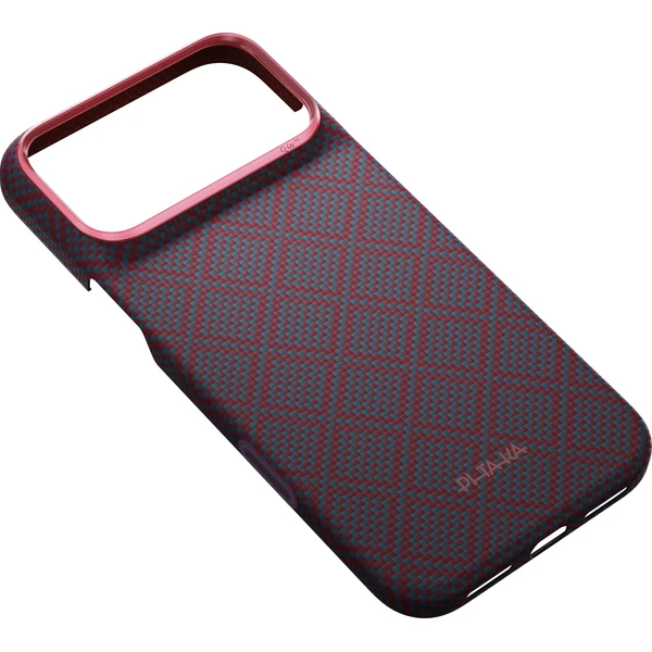 Pitaka Edge Case Argyle MagSafe kryt iPhone 18 Pro Max Blue's Red - Puzdra - Obrázok 03075bd080ad4e9aa1610810df24aab8